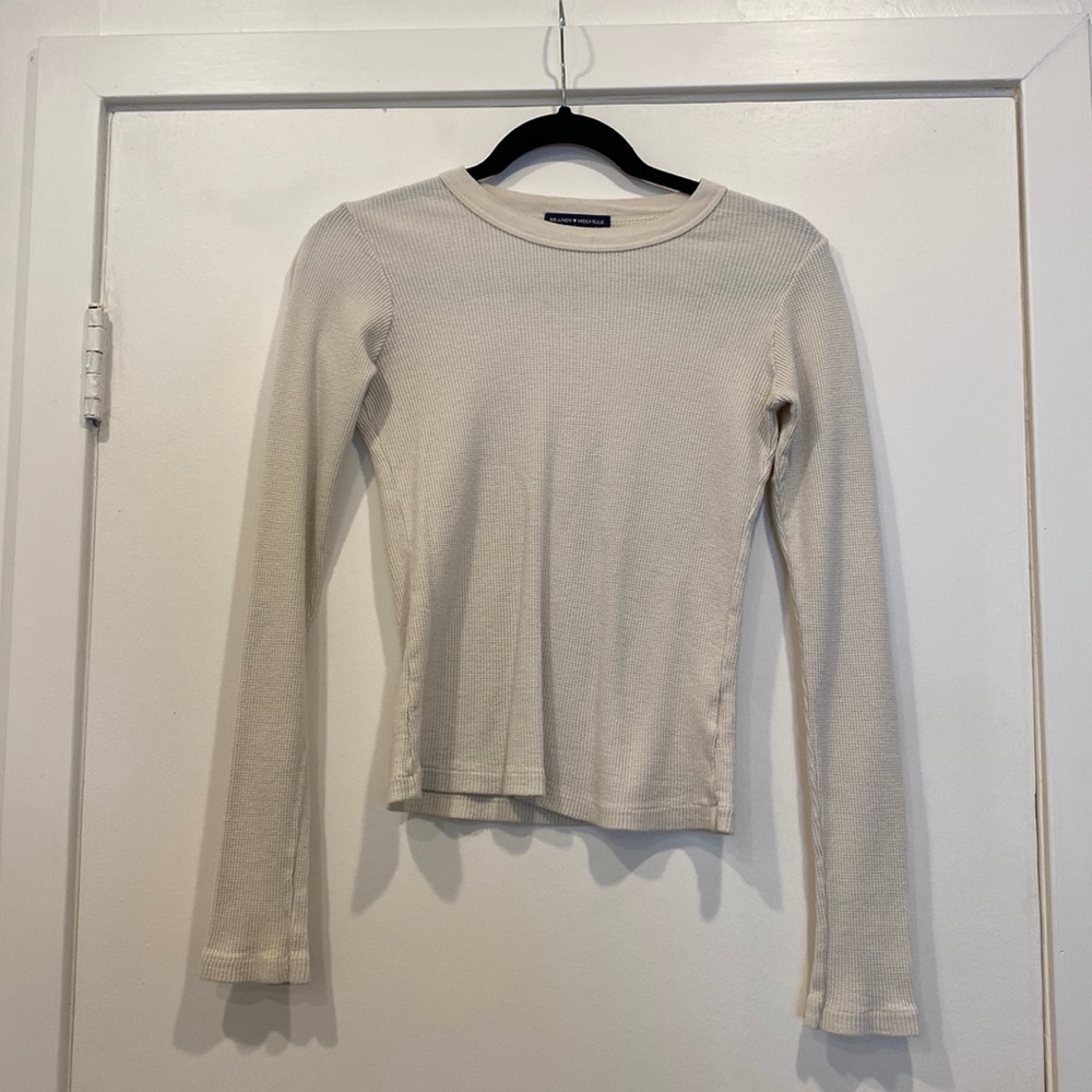 Brandy Melville Waffle Long Sleeve Tee